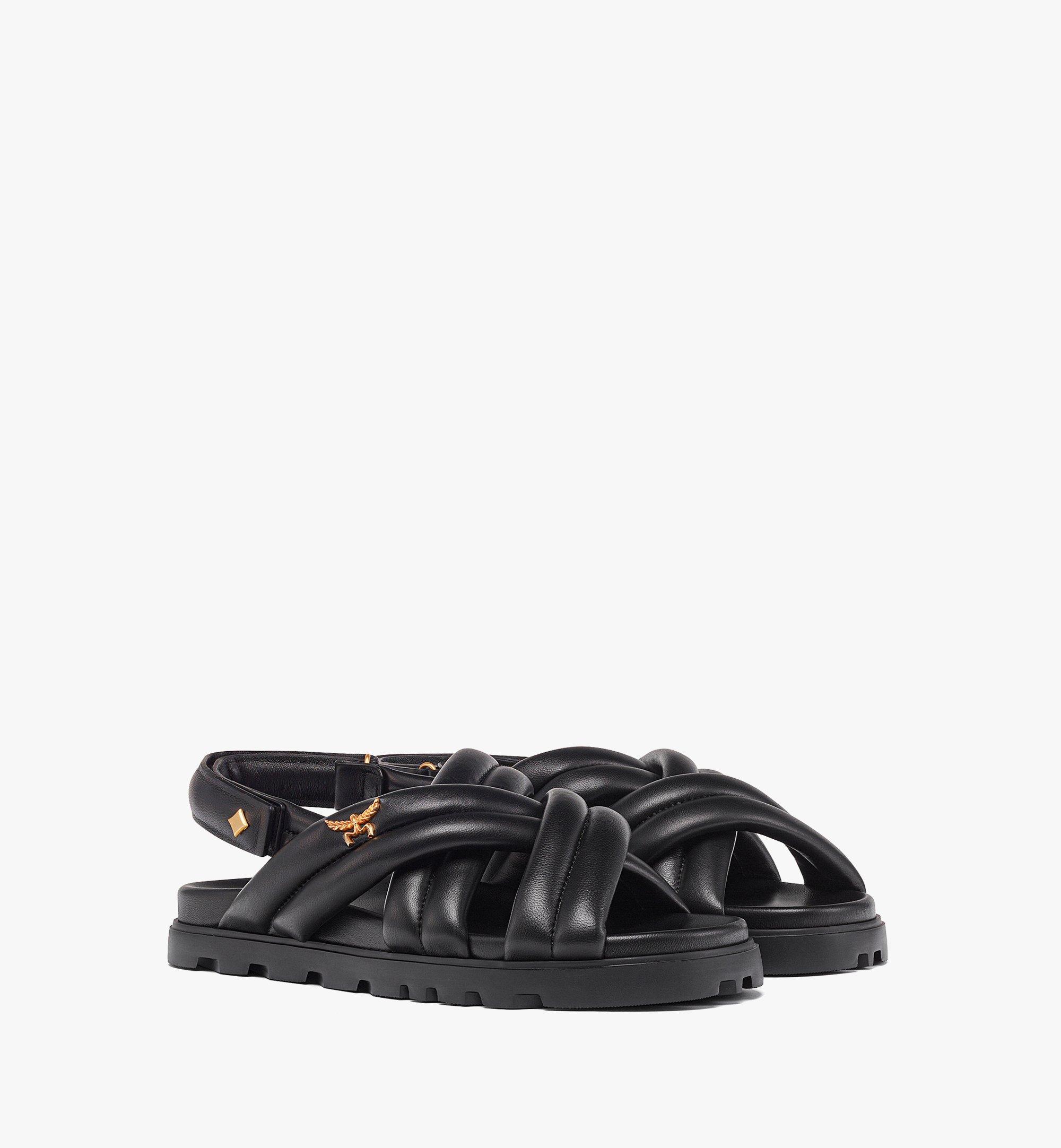 Mcm mens slides sale hot sale